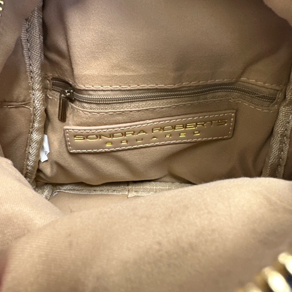 Sondra Roberts Squared Navy Mini Backpack - Picture 7 of 8